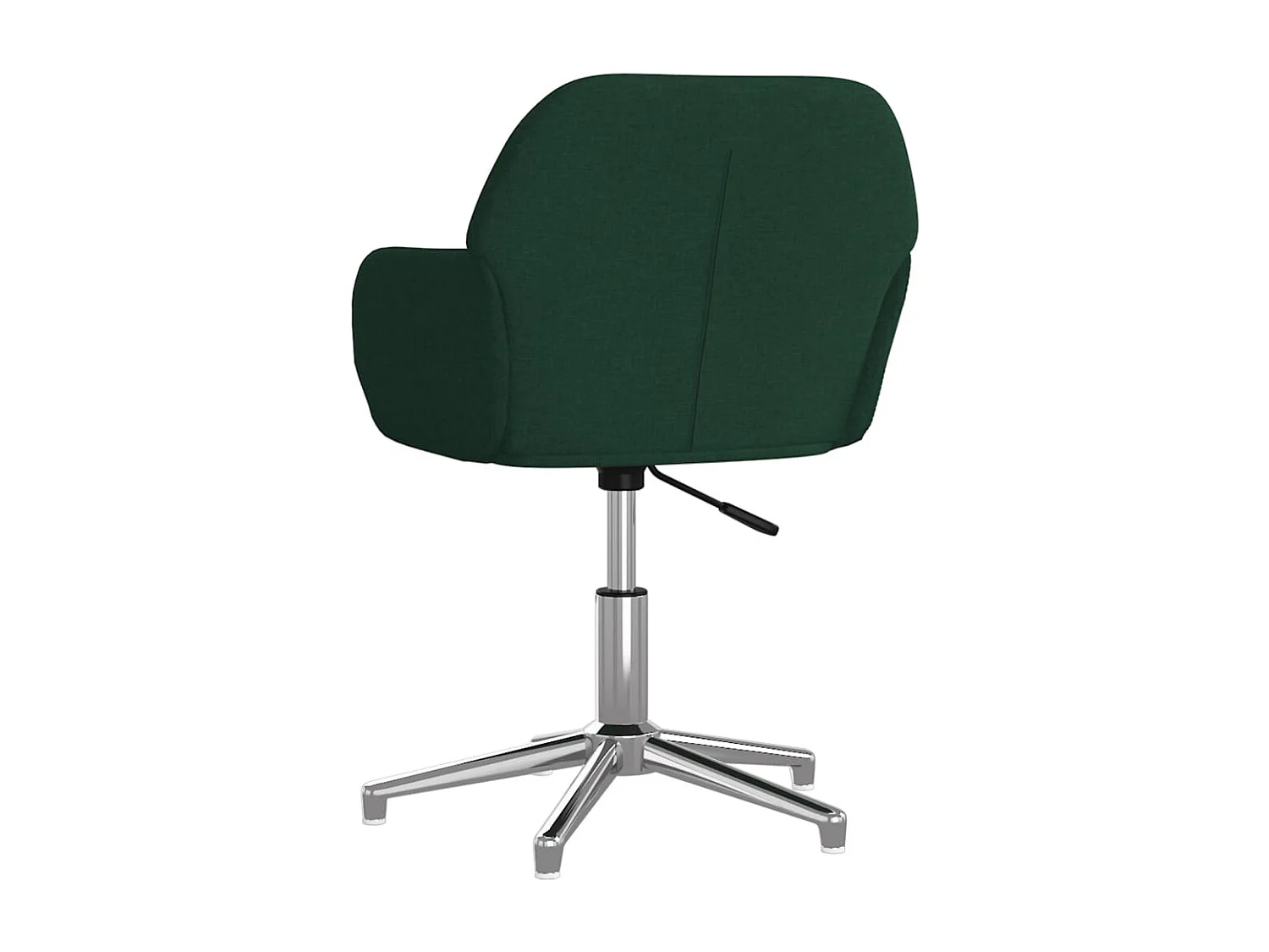 Silla de oficina giratoria de tela verde oscuro