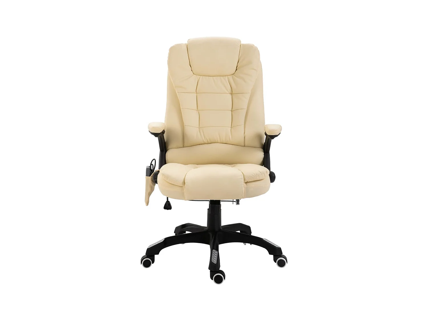 Chaise de bureau de massage Crème Similicuir