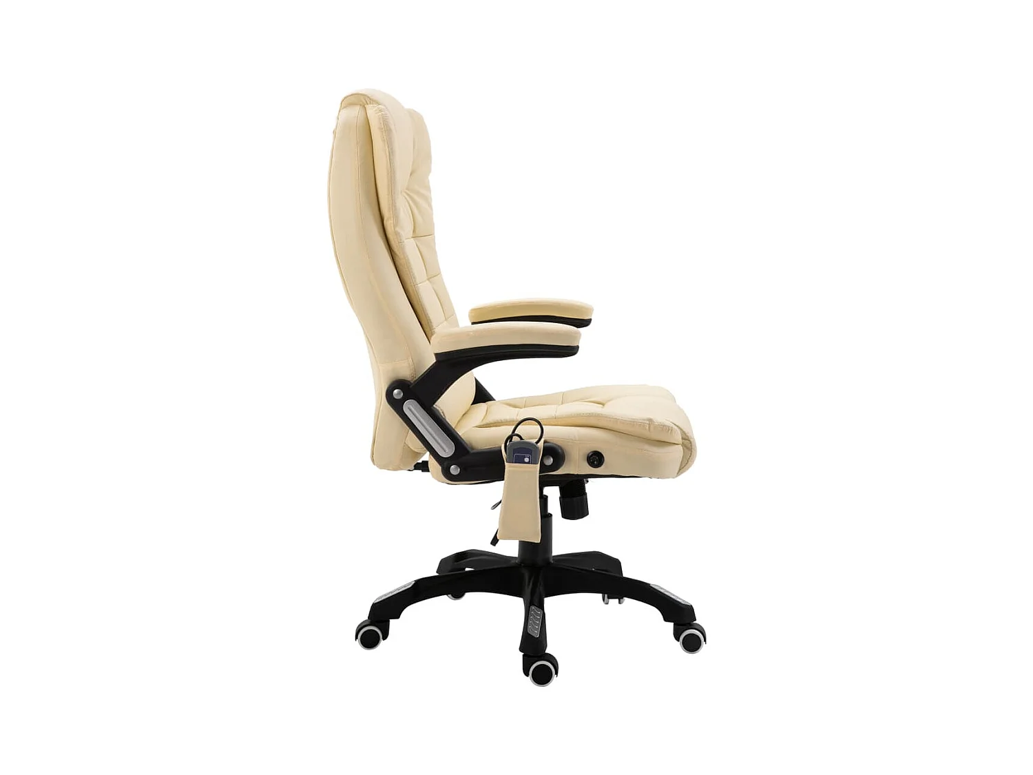 Chaise de bureau de massage Crème Similicuir