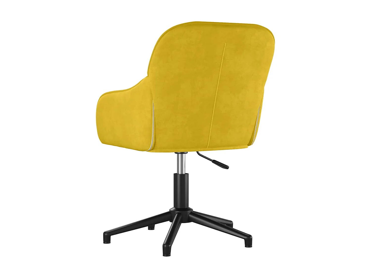 Chaise pivotante de bureau Jaune Velours