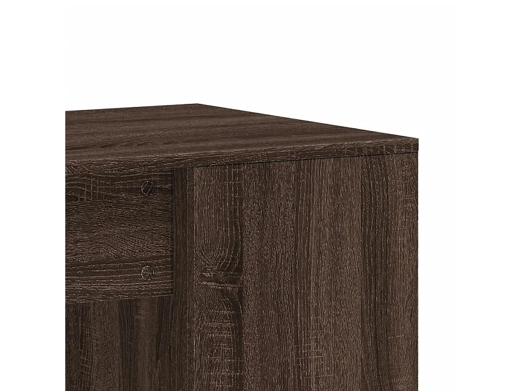 Bureau 102x50x75 cm bewerkt hout bruin eikenkleurig