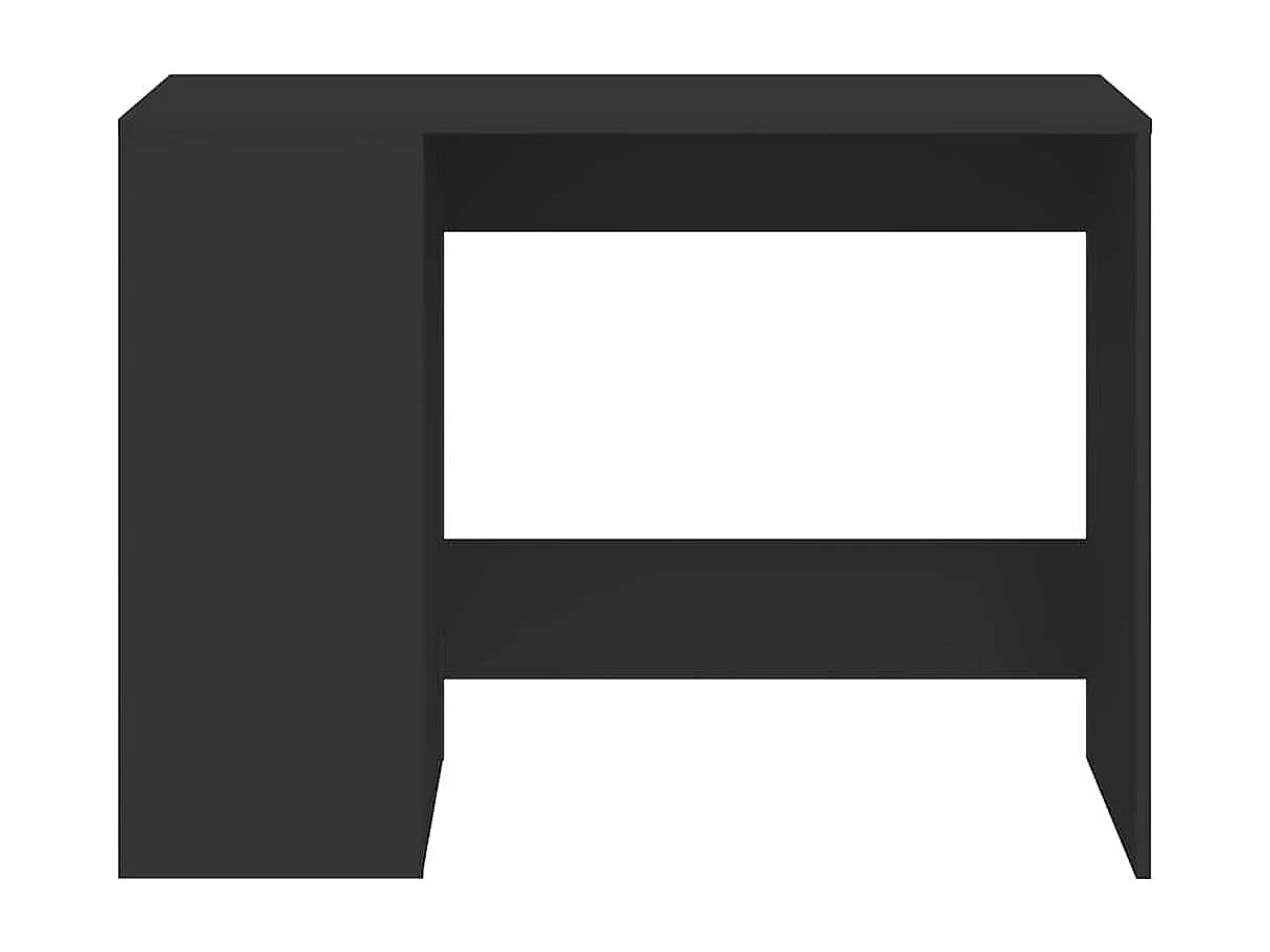 Bureau noir 102x50x75 cm bois d'ingénierie