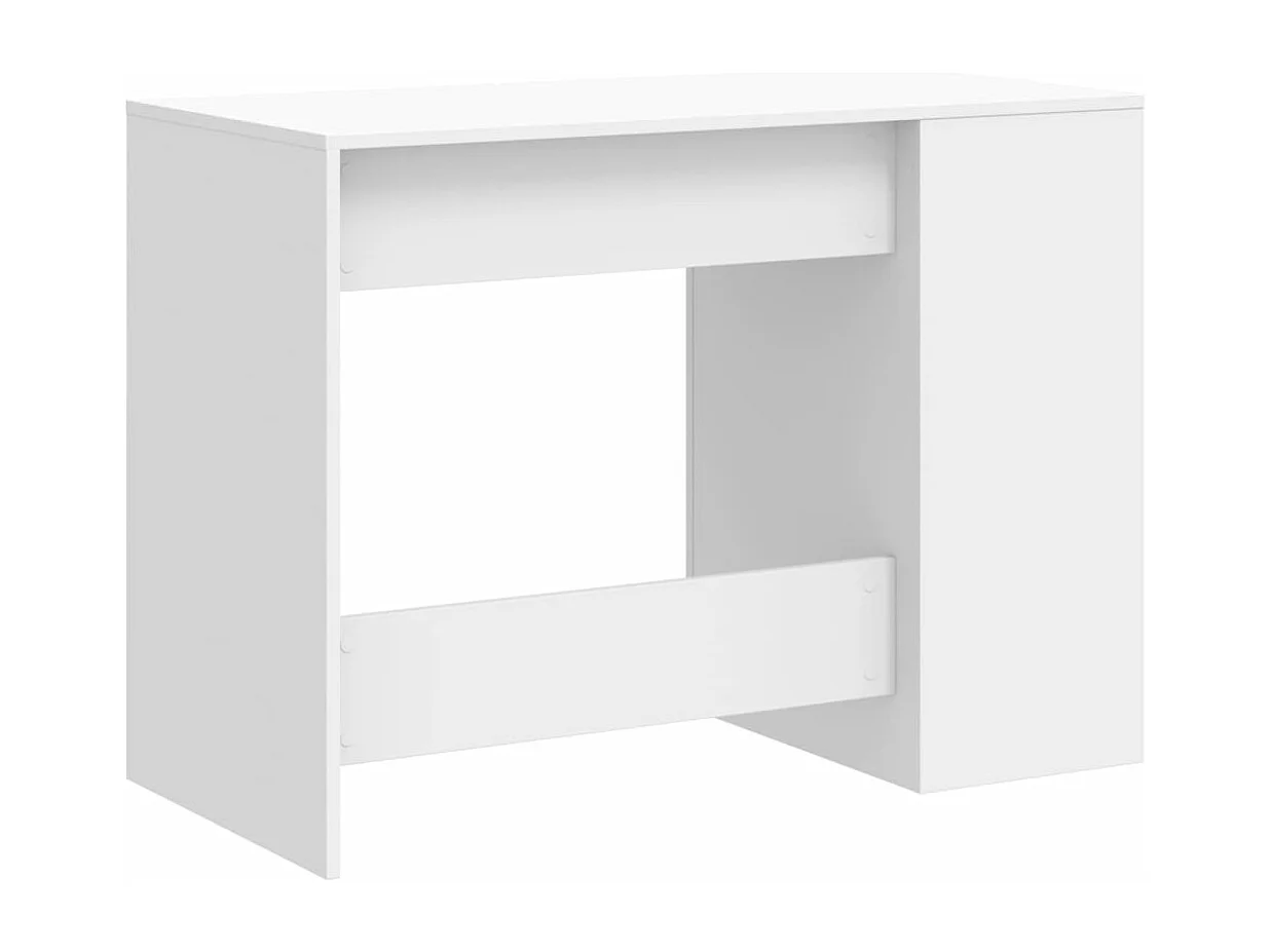 Bureau 102x50x75 cm bewerkt hout wit