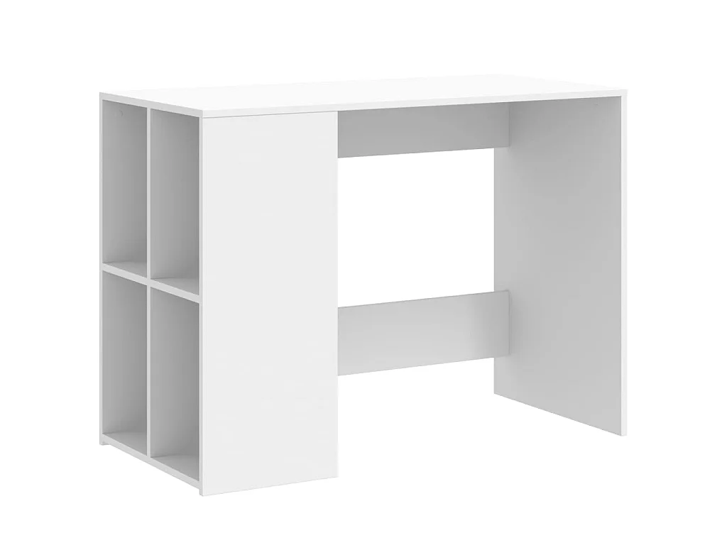 Bureau 102x50x75 cm bewerkt hout wit
