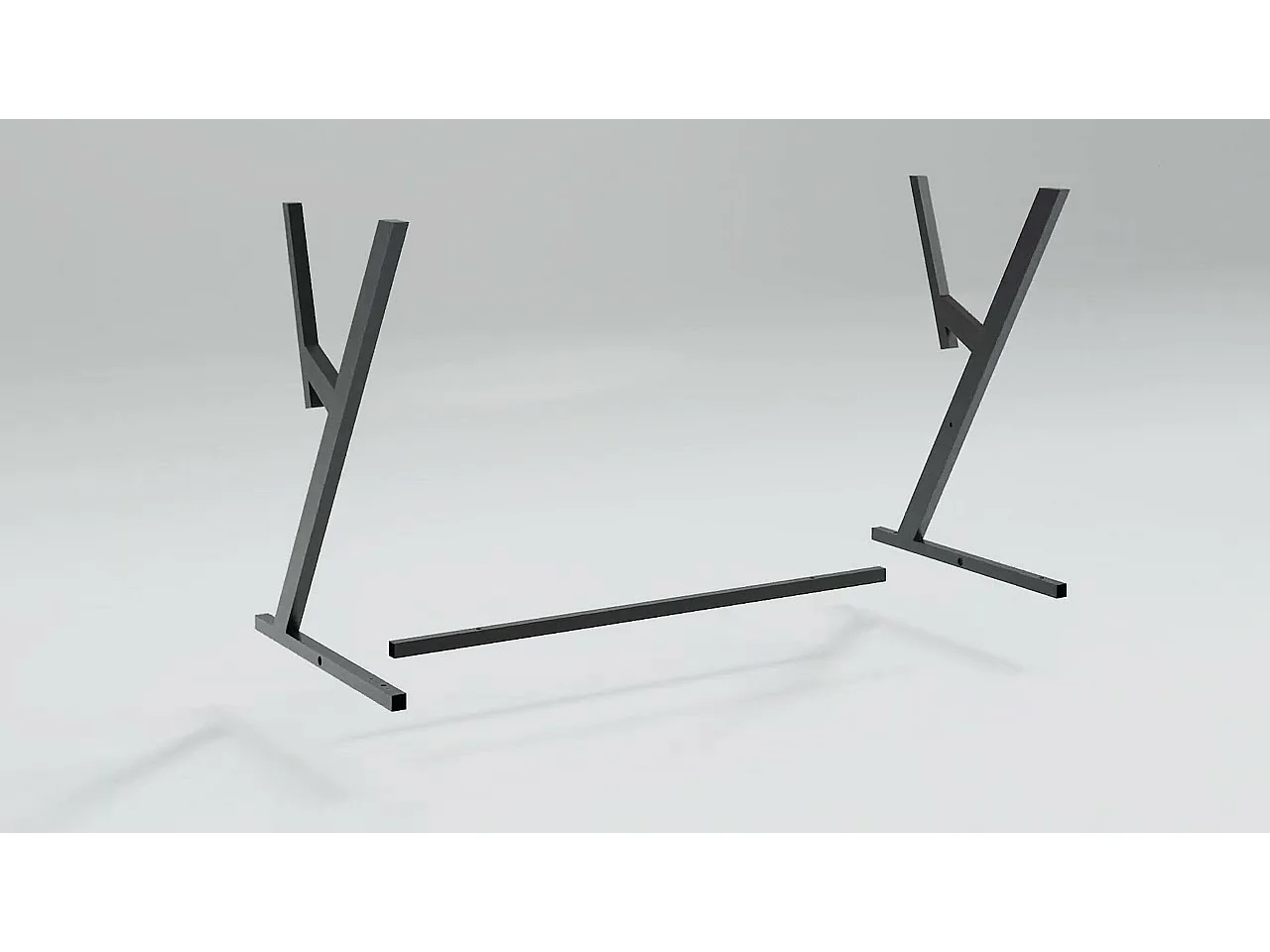 Bureau de jeu avec pieds en forme de Y Noir 90x60x75 cm