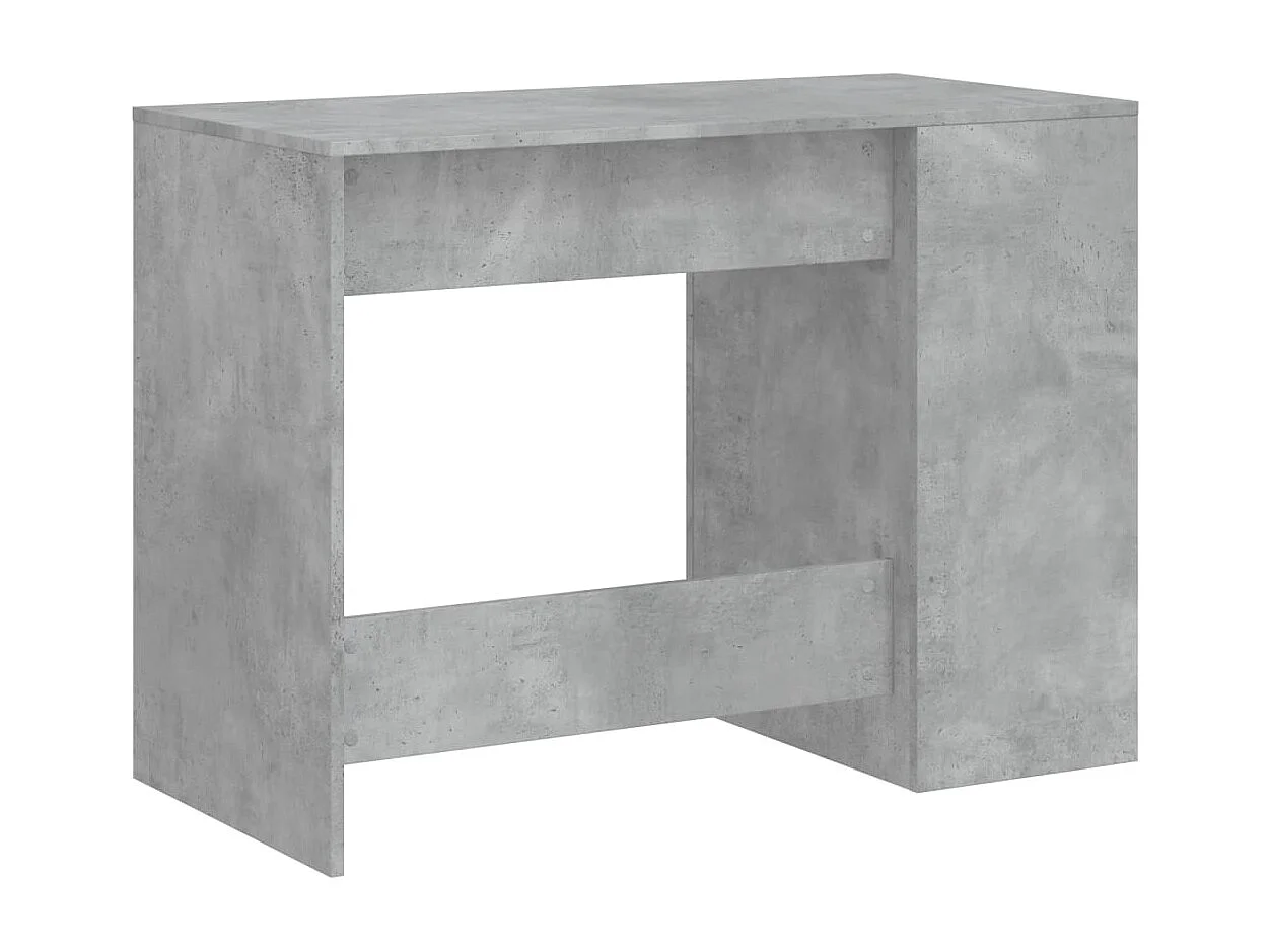 Bureau 102x50x75 cm bewerkt hout betongrijs