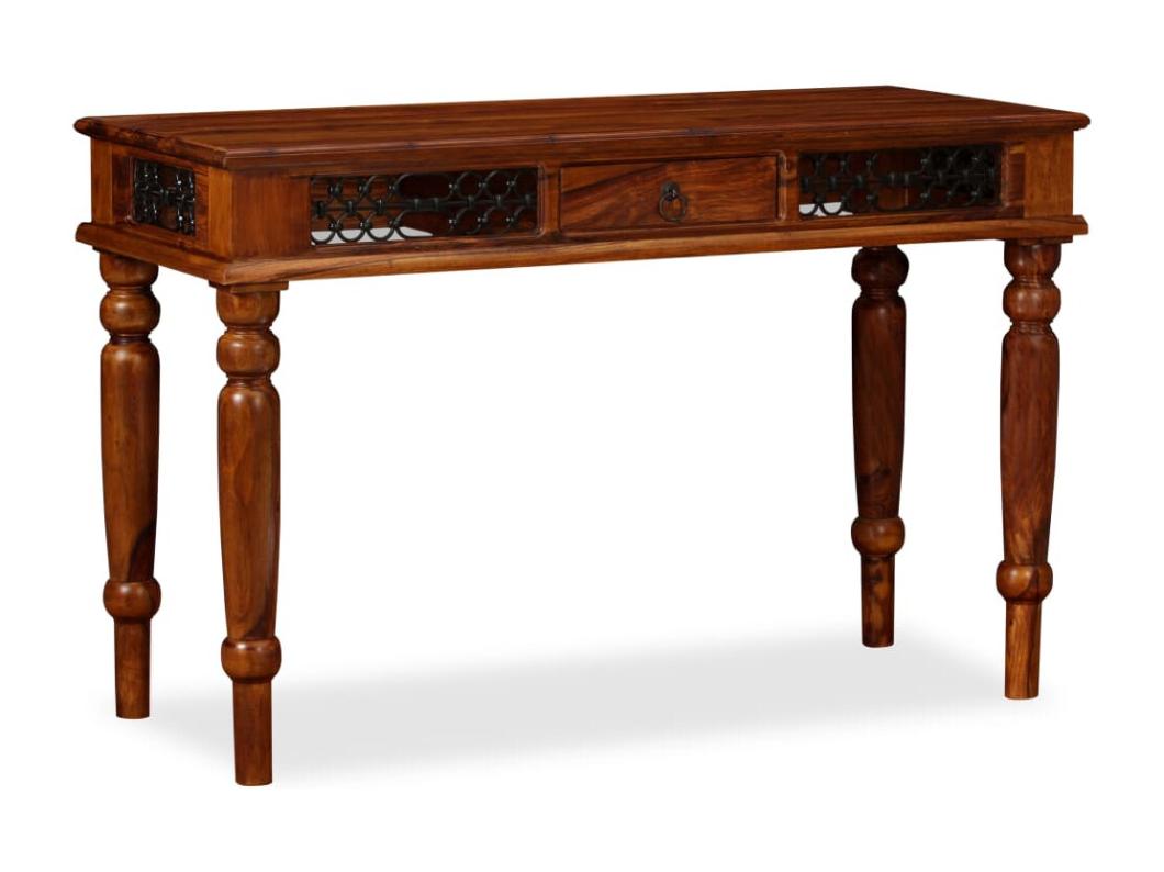 Schrijftafel 120x50x76 cm massief sheeshamhout