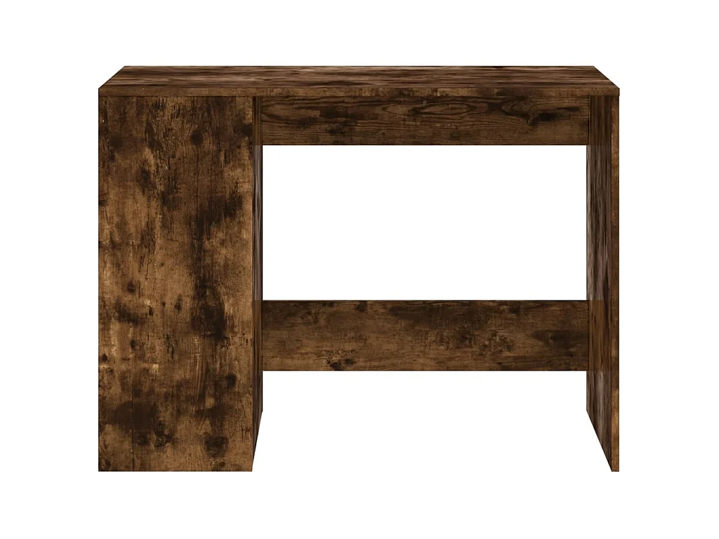 Bureau chêne fumé 102x50x75 cm bois d'ingénierie
