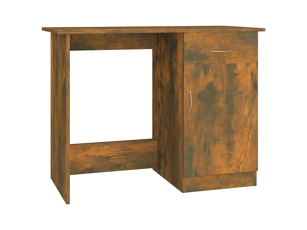 Bureau Chêne fumé 100x50x76 cm Bois d'ingénierie