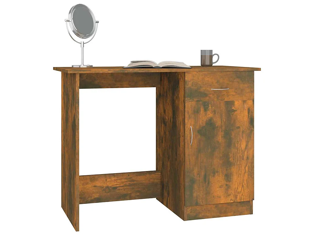 Schreibtisch Räuchereiche 100x50x76 cm Holzwerkstoff