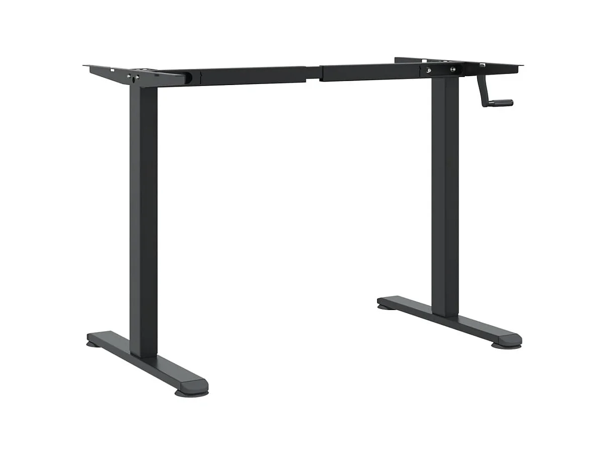 Cadre de bureau debout noir (94-135)x60x(70-114) cm acier