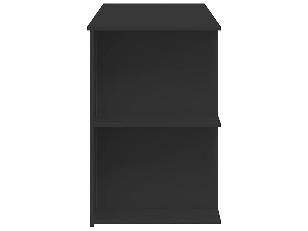 Bureau 140x50x75 cm bewerkt hout zwart