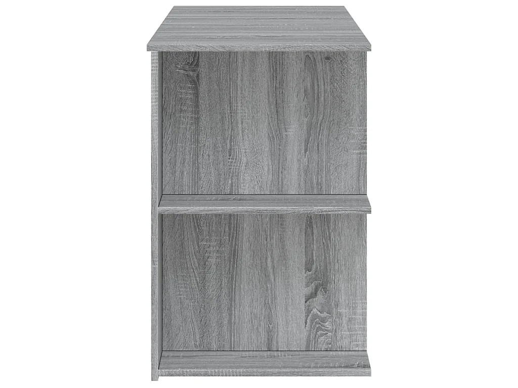 Bureau sonoma gris 140x50x75 cm bois d'ingénierie