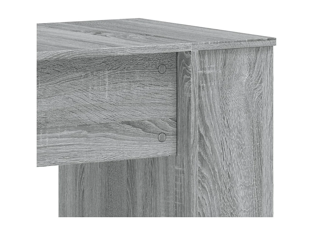 Bureau sonoma gris 140x50x75 cm bois d'ingénierie