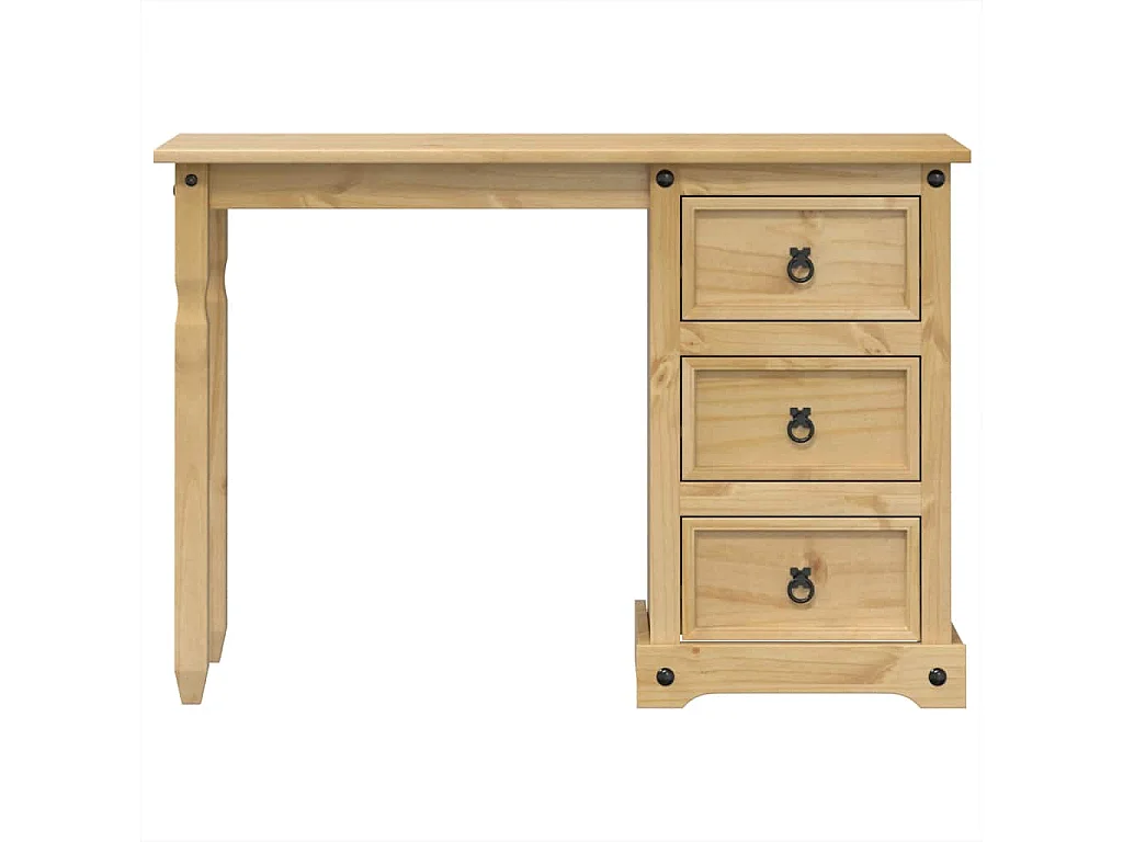 Toeletta Corona 110x47x75 cm in Legno Massello di Pino
