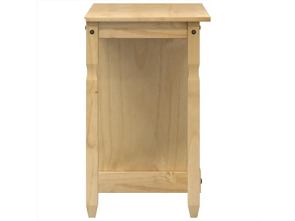 Toeletta Corona 110x47x75 cm in Legno Massello di Pino