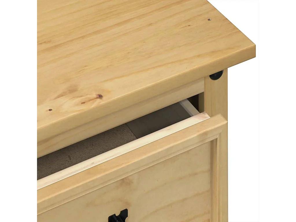 Toeletta Corona 110x47x75 cm in Legno Massello di Pino