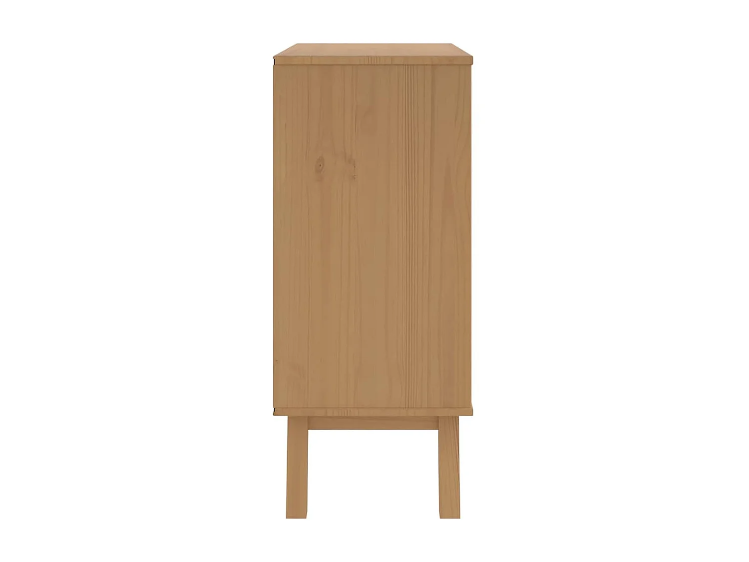 Armoire à tiroirs OLDEN gris et marron bois de pin solide