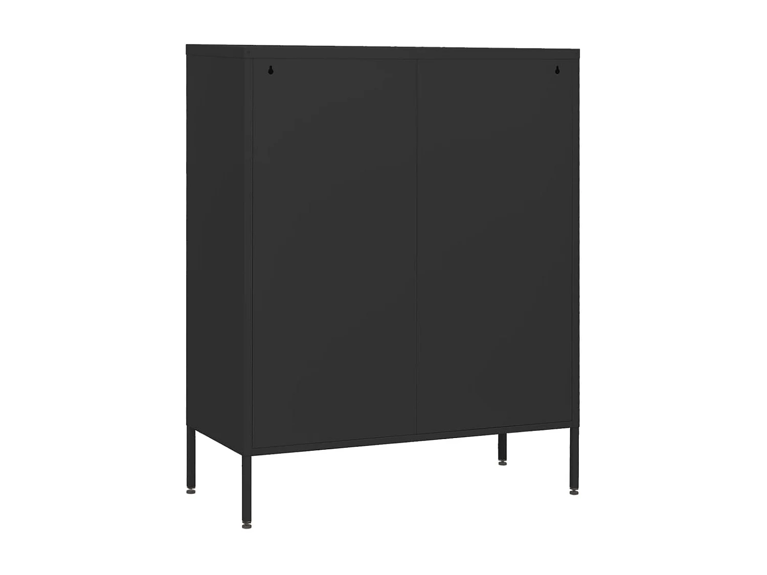 Kommode Schwarz 80x35x101,5 cm Stahl