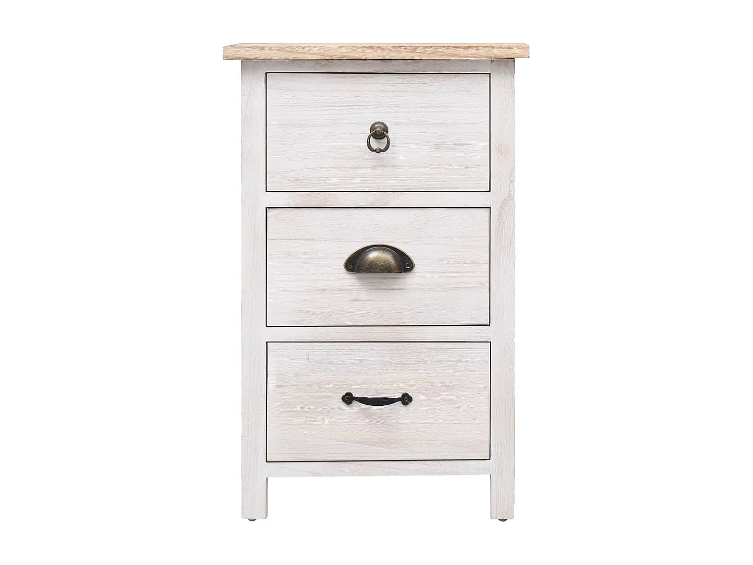Beistellschrank 35x25x57 cm Massivholz Paulownia