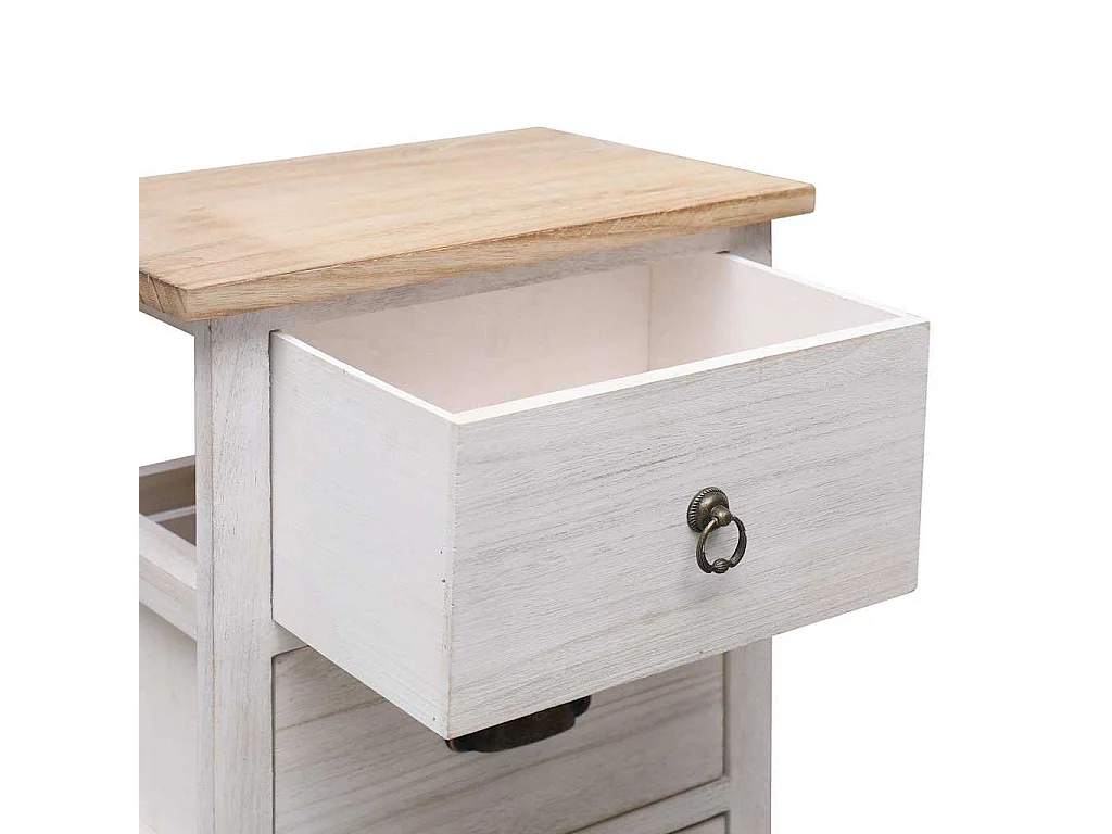 Beistellschrank 35x25x57 cm Massivholz Paulownia