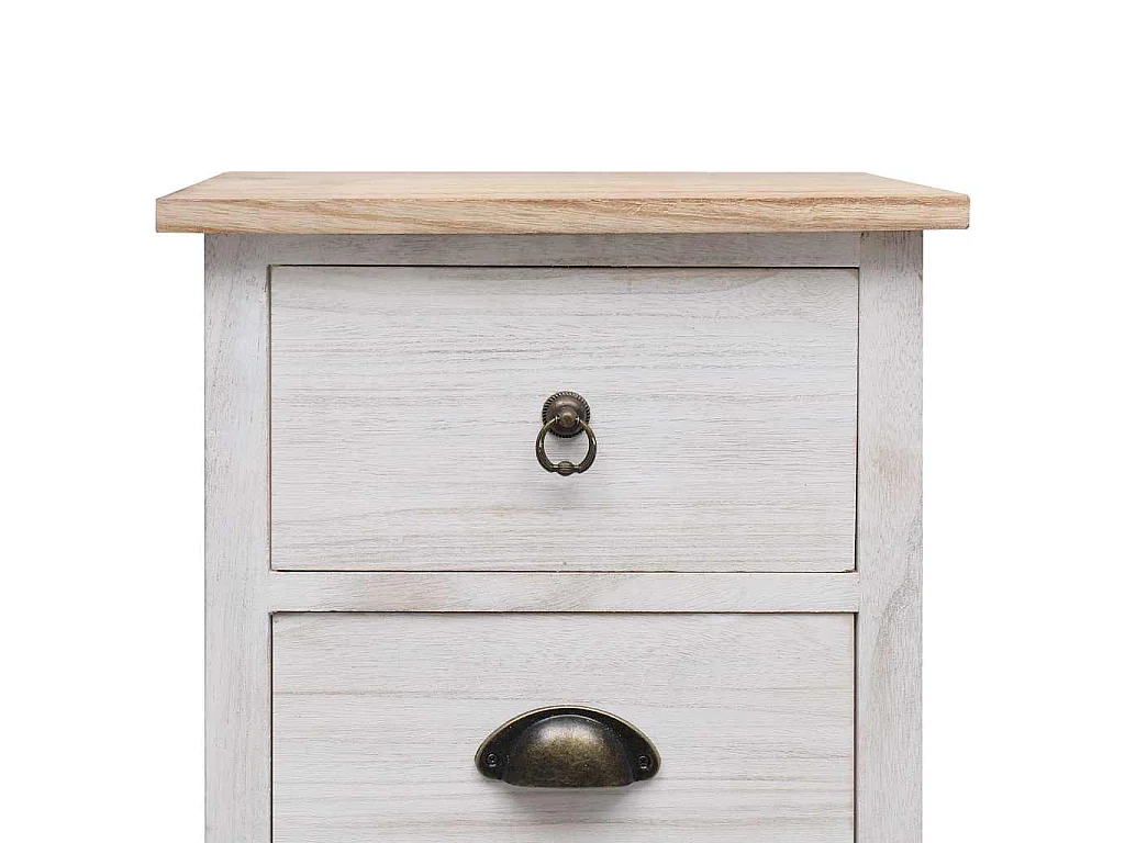 Beistellschrank 35x25x57 cm Massivholz Paulownia