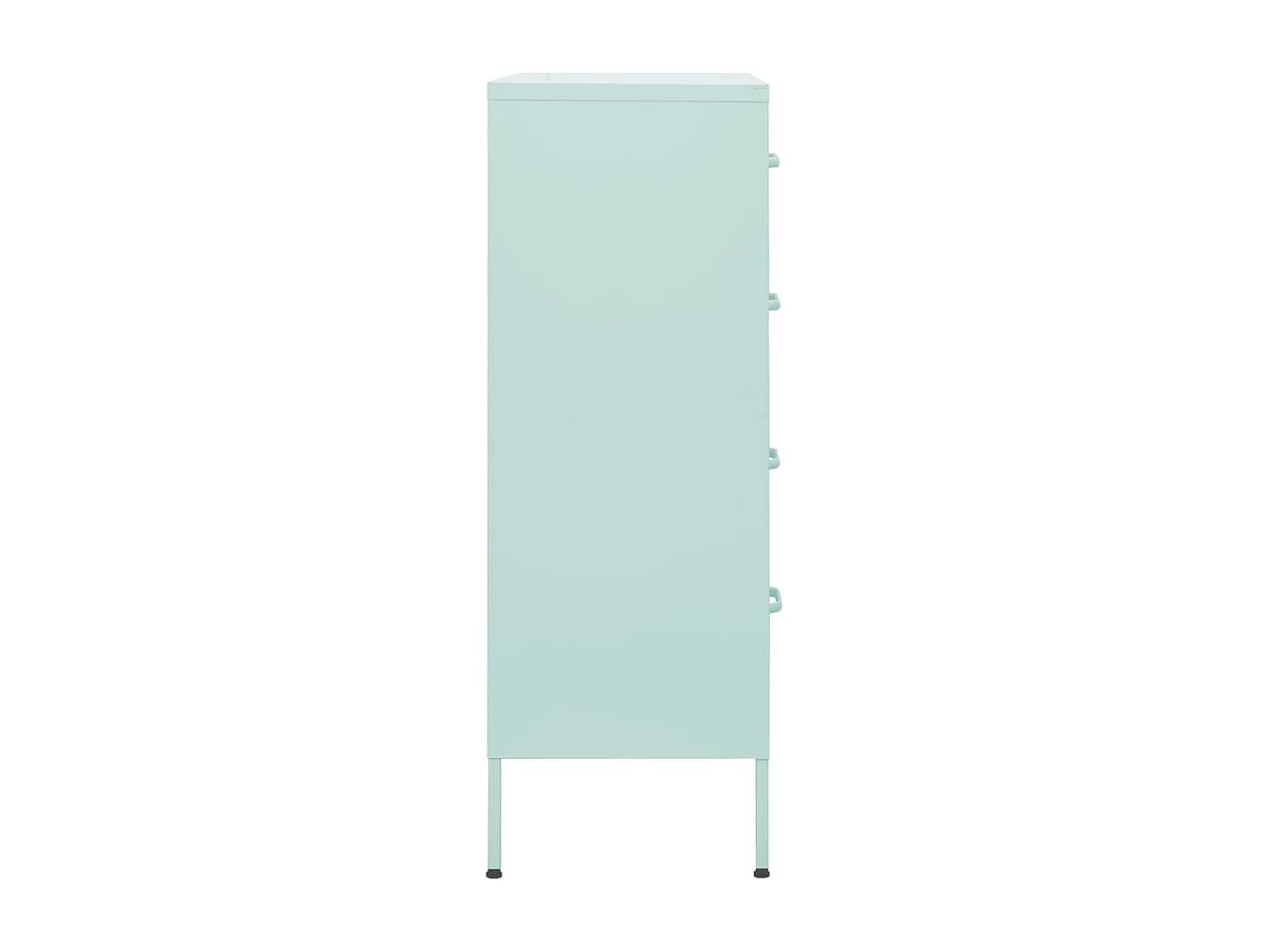 Kommode Minzgrün 80x35x101,5 cm Stahl