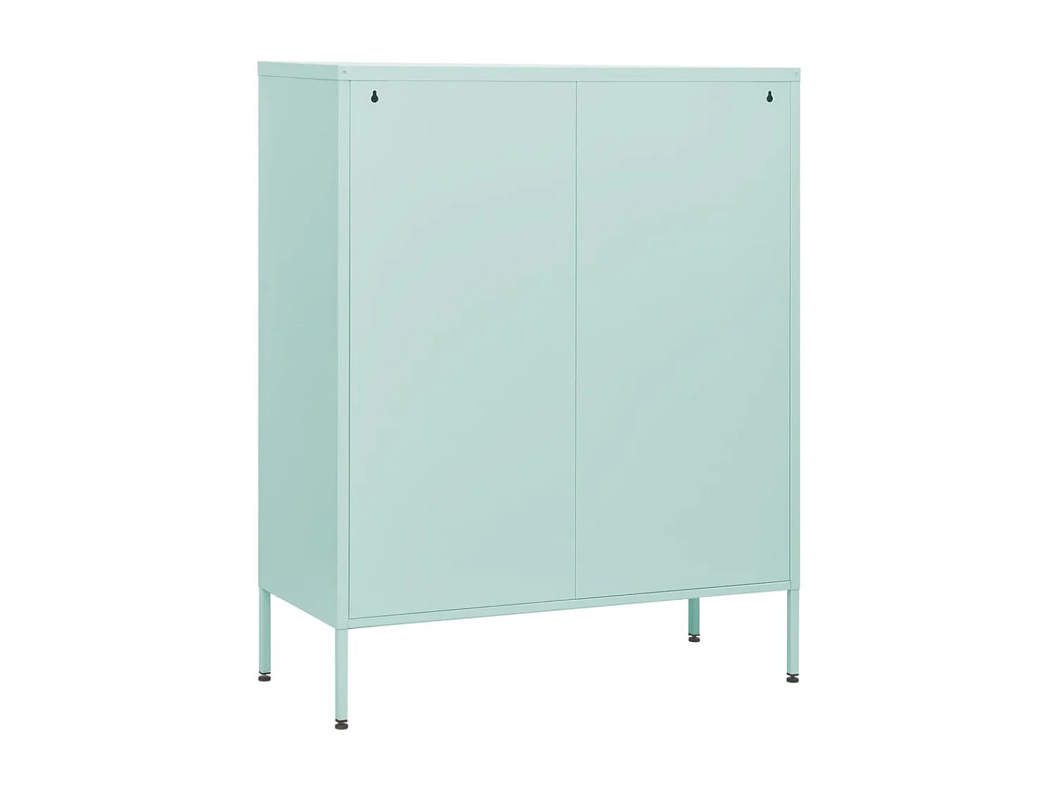 Kommode Minzgrün 80x35x101,5 cm Stahl
