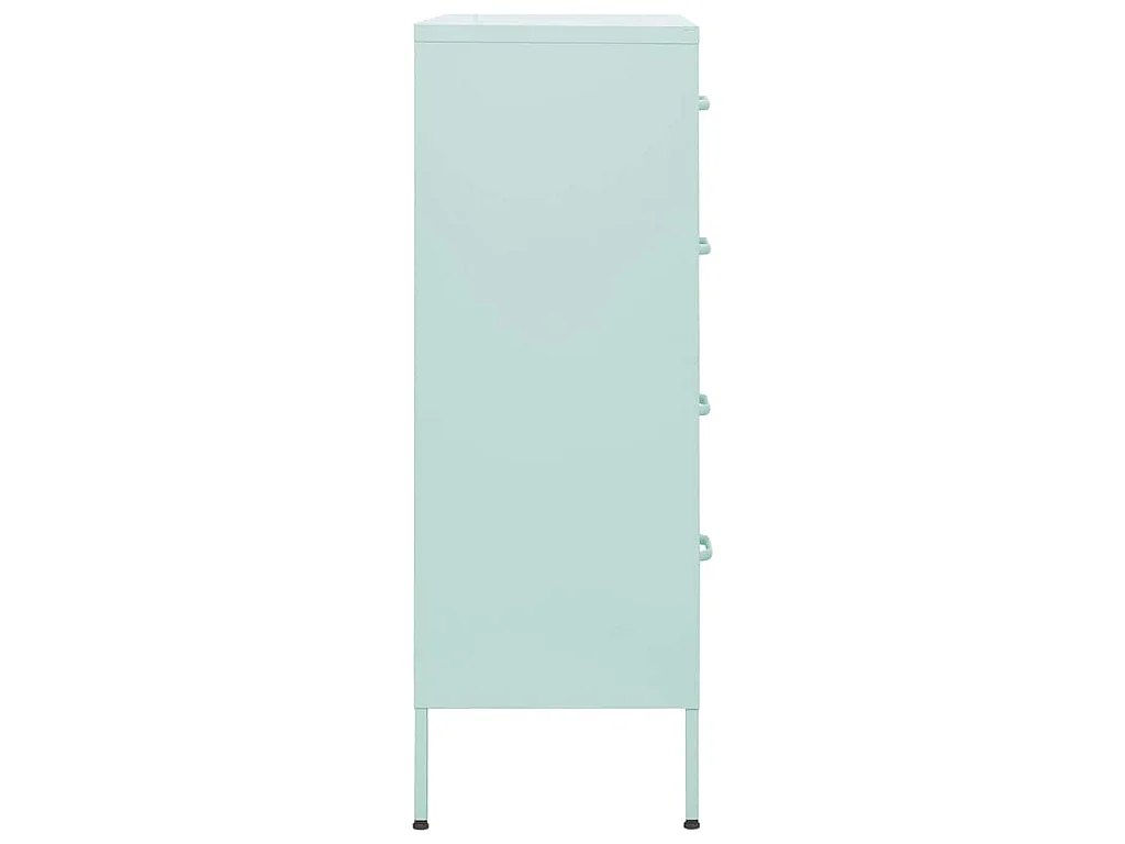 Cassettiera Menta 80x35x101,5 cm in Acciaio
