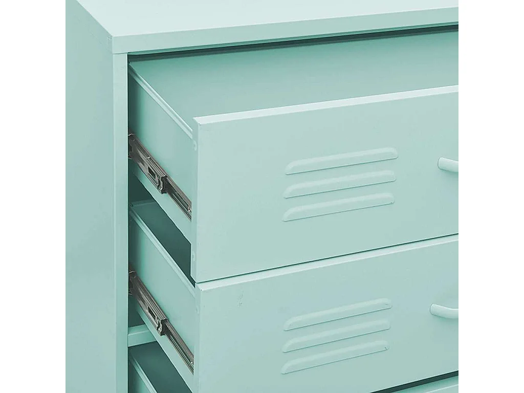 Cassettiera Menta 80x35x101,5 cm in Acciaio