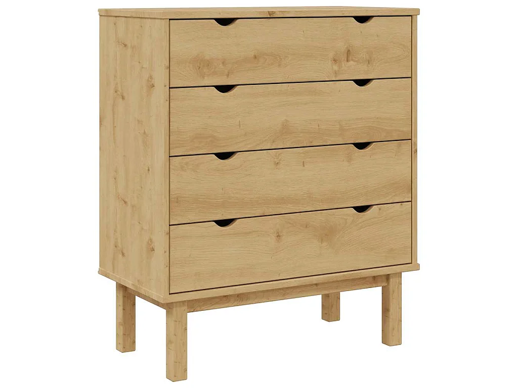 Schubladenschrank OTTA 76,5x39,5x90 cm Massivholz