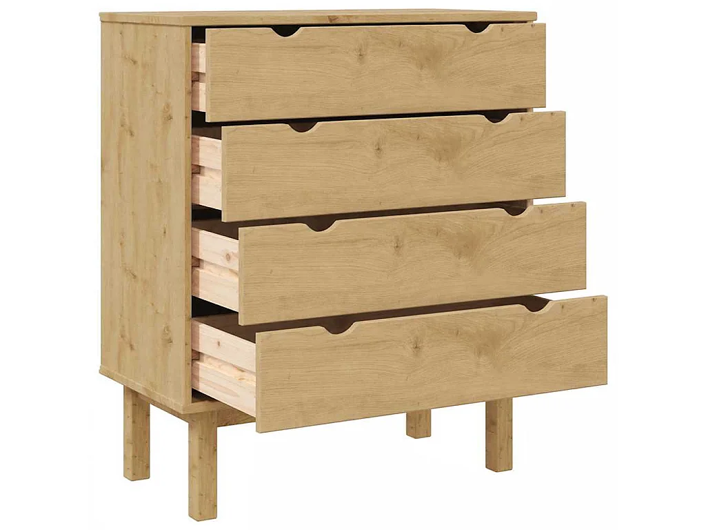 Schubladenschrank OTTA 76,5x39,5x90 cm Massivholz