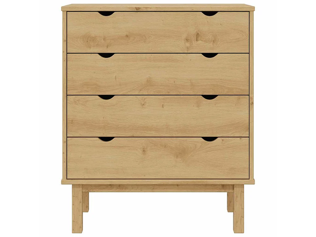 Commode OTTA 76,5x39,5x90 cm Bois de pin massif