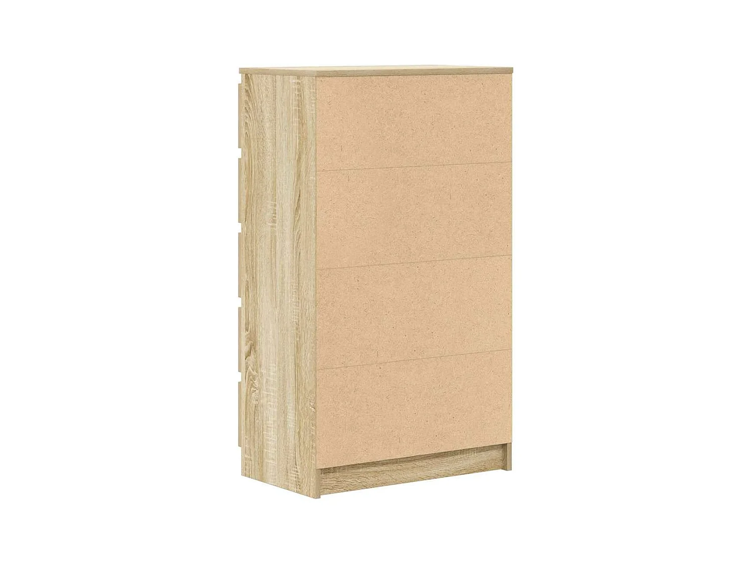 Ladekast 60x36x103 cm bewerkt hout sonoma eikenkleurig