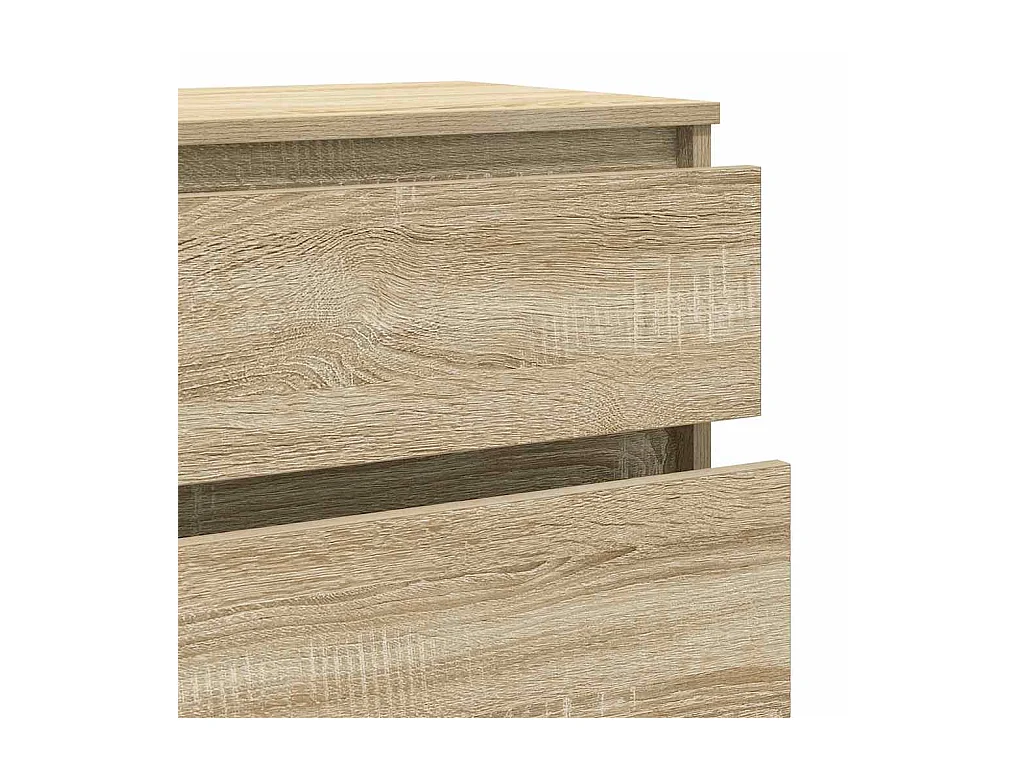 Ladekast 60x36x103 cm bewerkt hout sonoma eikenkleurig