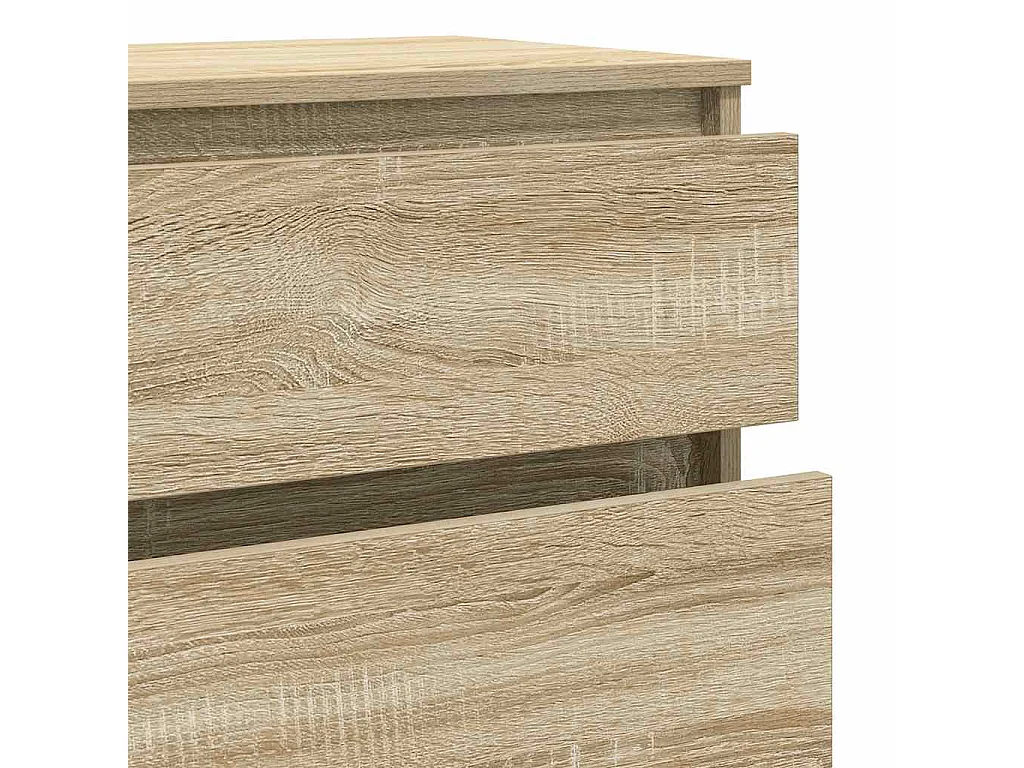 Ladekast 60x36x103 cm bewerkt hout sonoma eikenkleurig