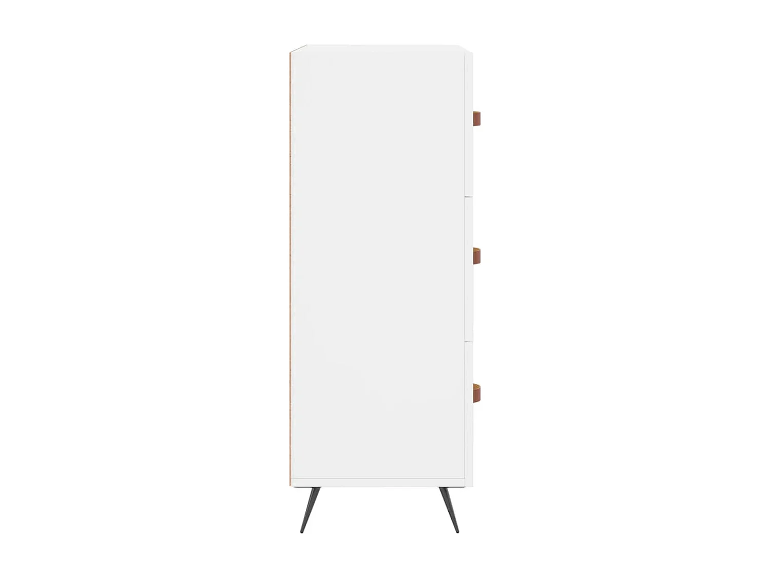 Commode blanc 69,5 x 34 x 90 cm bois d'ingénierie