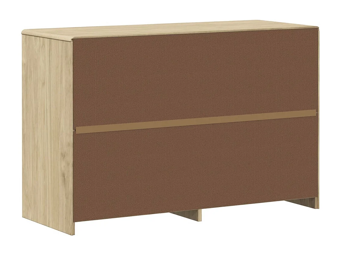 Ladekast SAUDA 111x43x73,5 cm massief grenenhout eikenkleurig