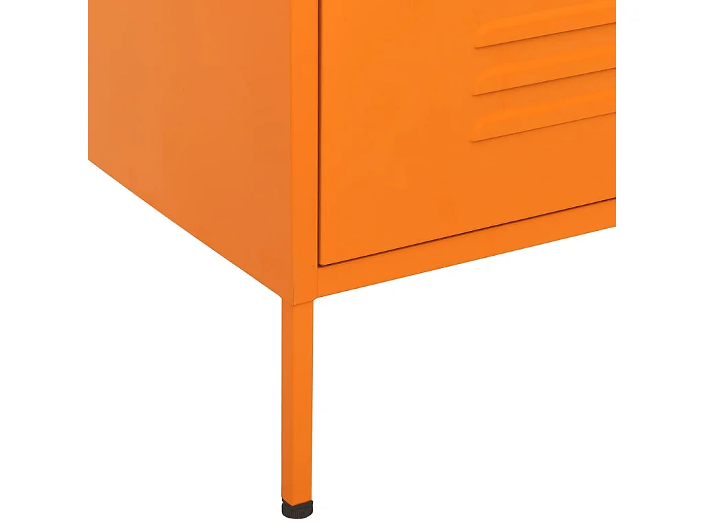 Kommode Orange 80x35x101,5 cm Stahl