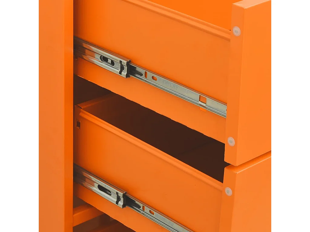 Commode Orange 80x35x101,5 cm Acier