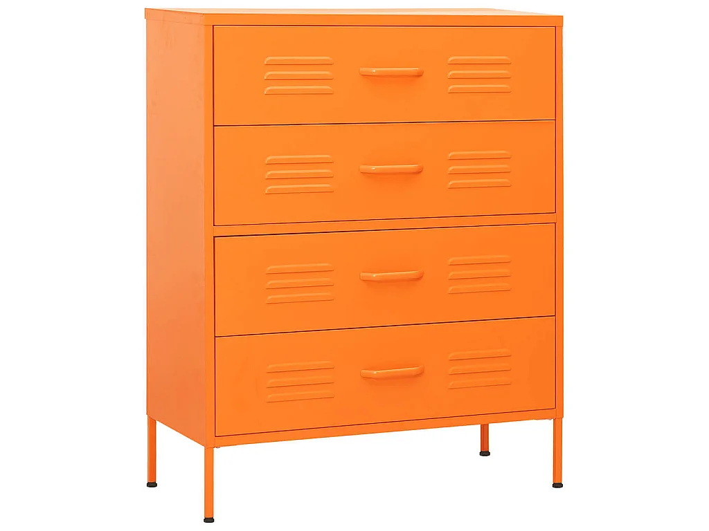 Commode Orange 80x35x101,5 cm Acier