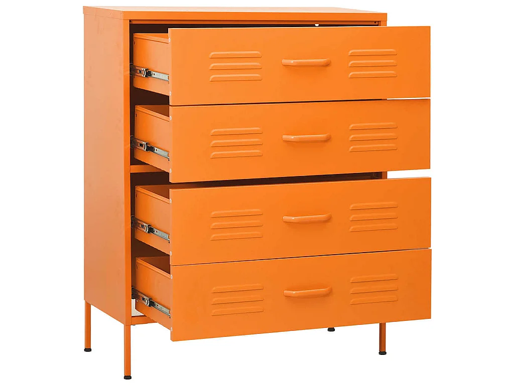 Commode Orange 80x35x101,5 cm Acier