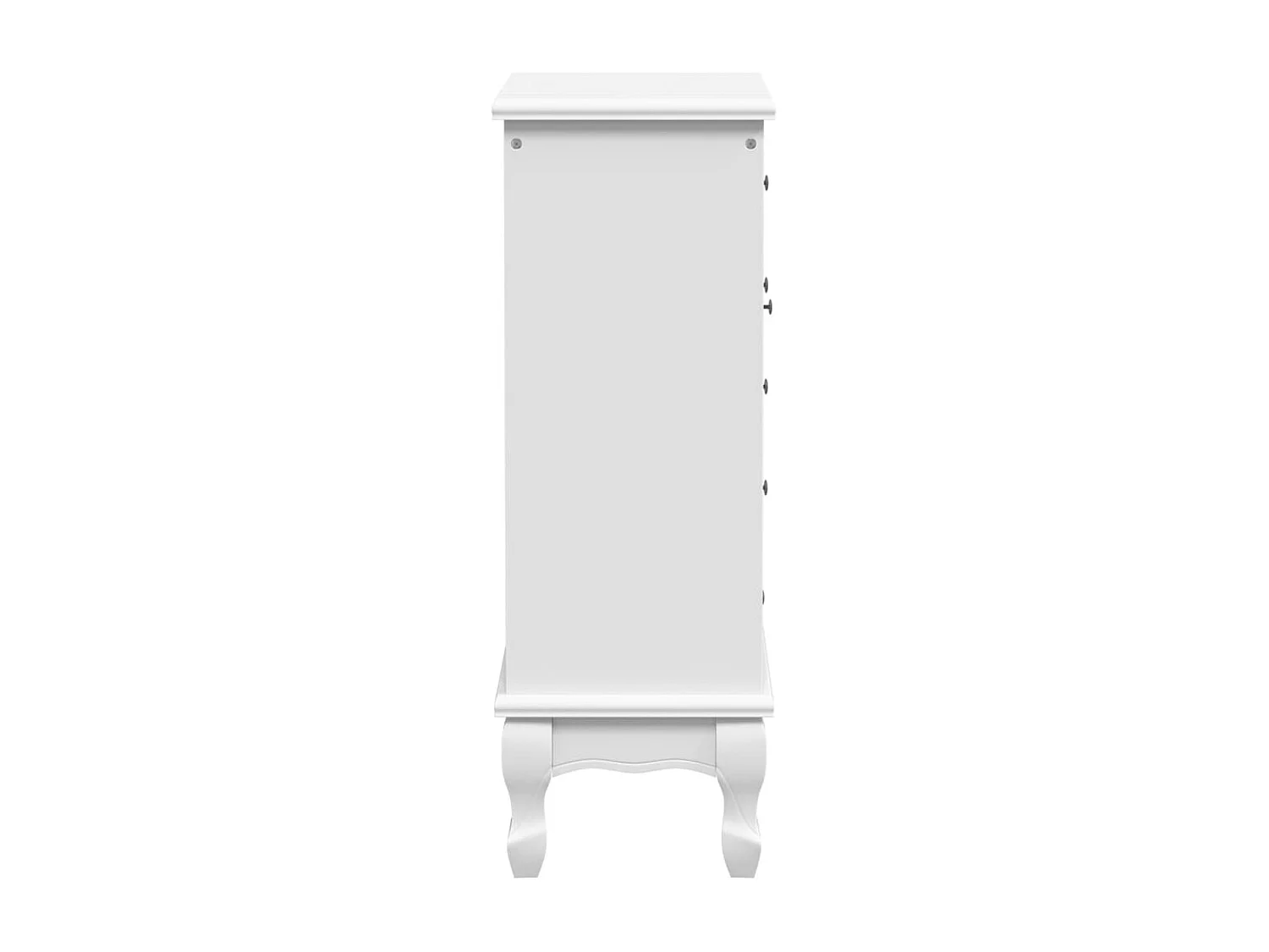 Armoire avec 5 tiroirs et 2 étagères Blanc