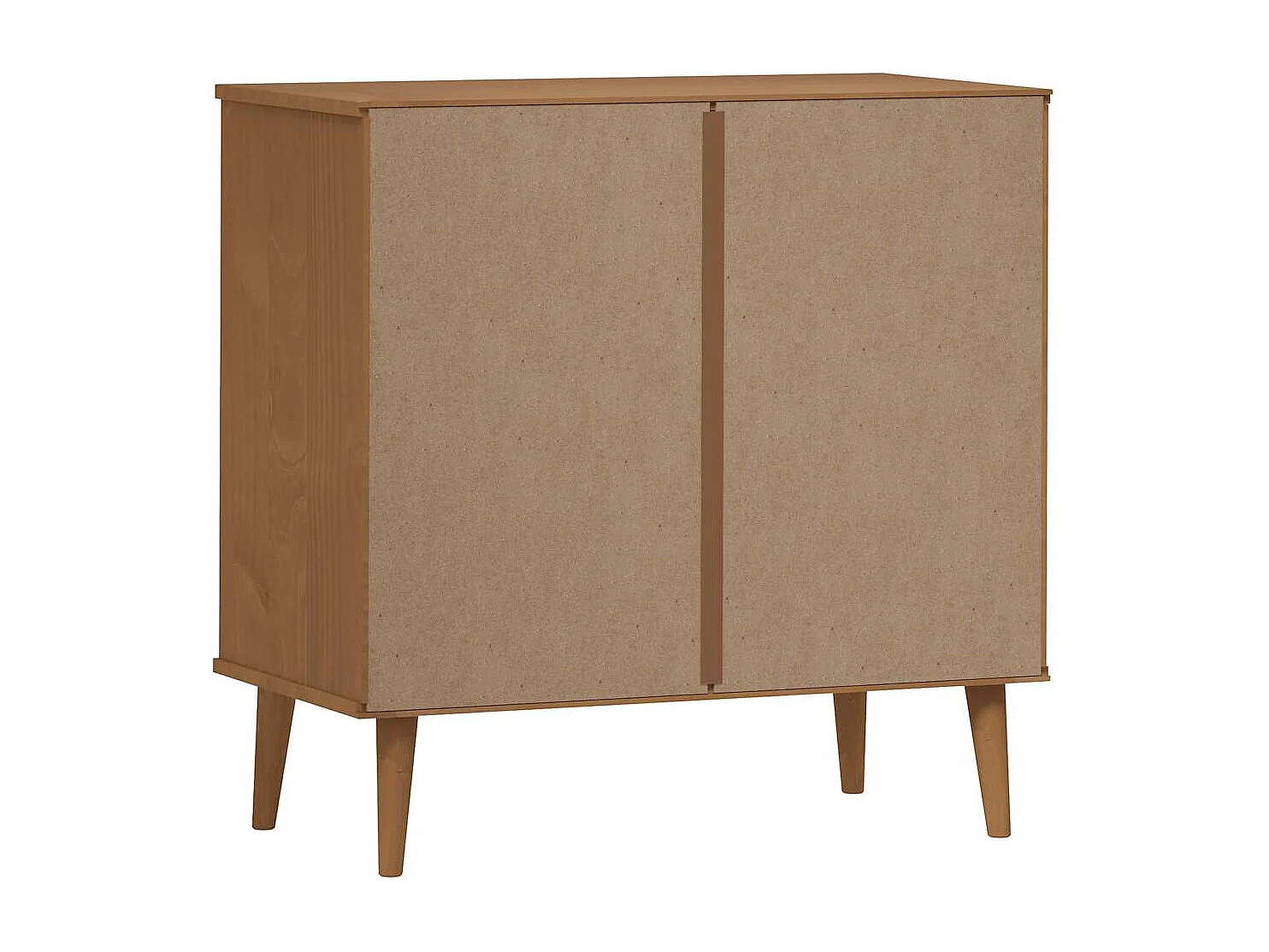 Commode MOLDE Marron 80x40x80 cm Bois de pin solide