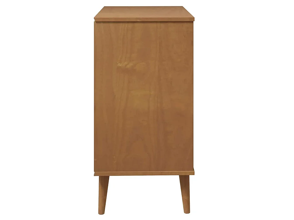 Armário de gavetas MOLDE 80x40x80 cm pinho maciço castanho
