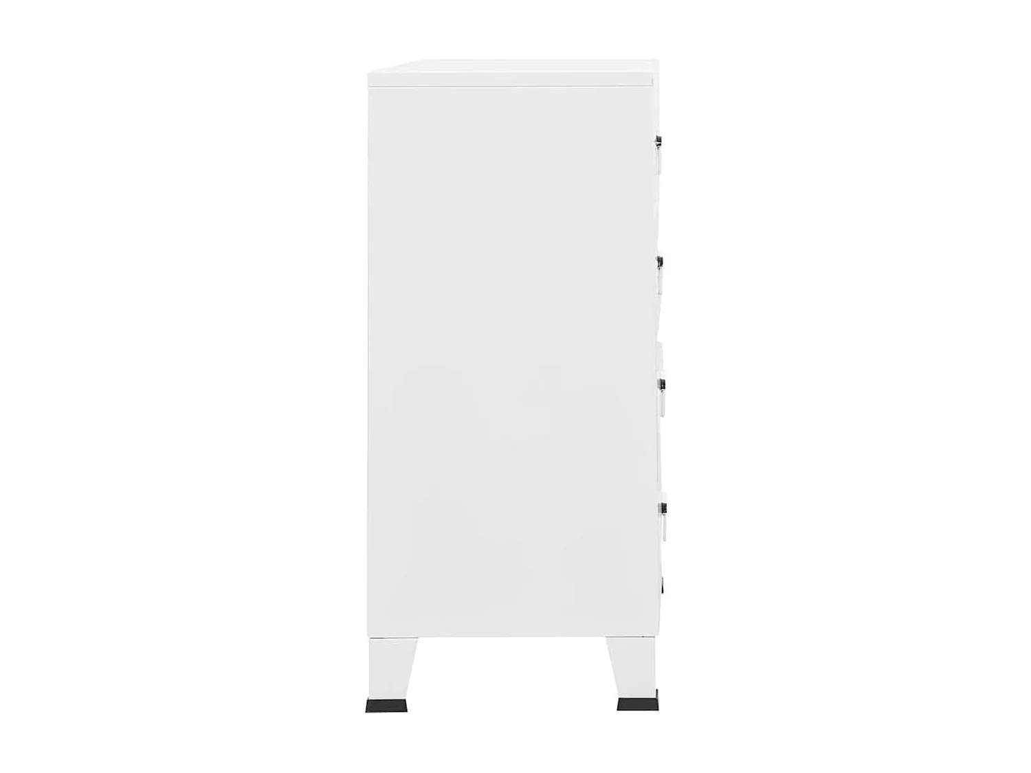 Ladekast industrieel 78x40x93 cm metaal wit