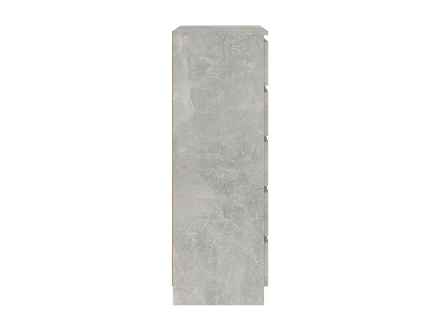 Commode Gris béton 60x36x103 cm Bois d'ingénierie