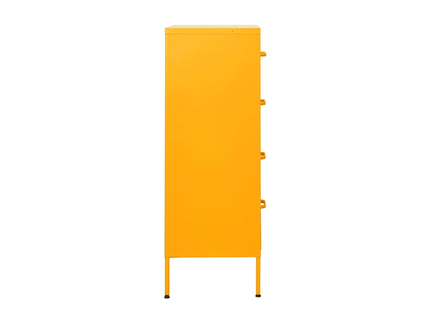 Commode Jaune moutarde 80x35x101,5 cm Acier