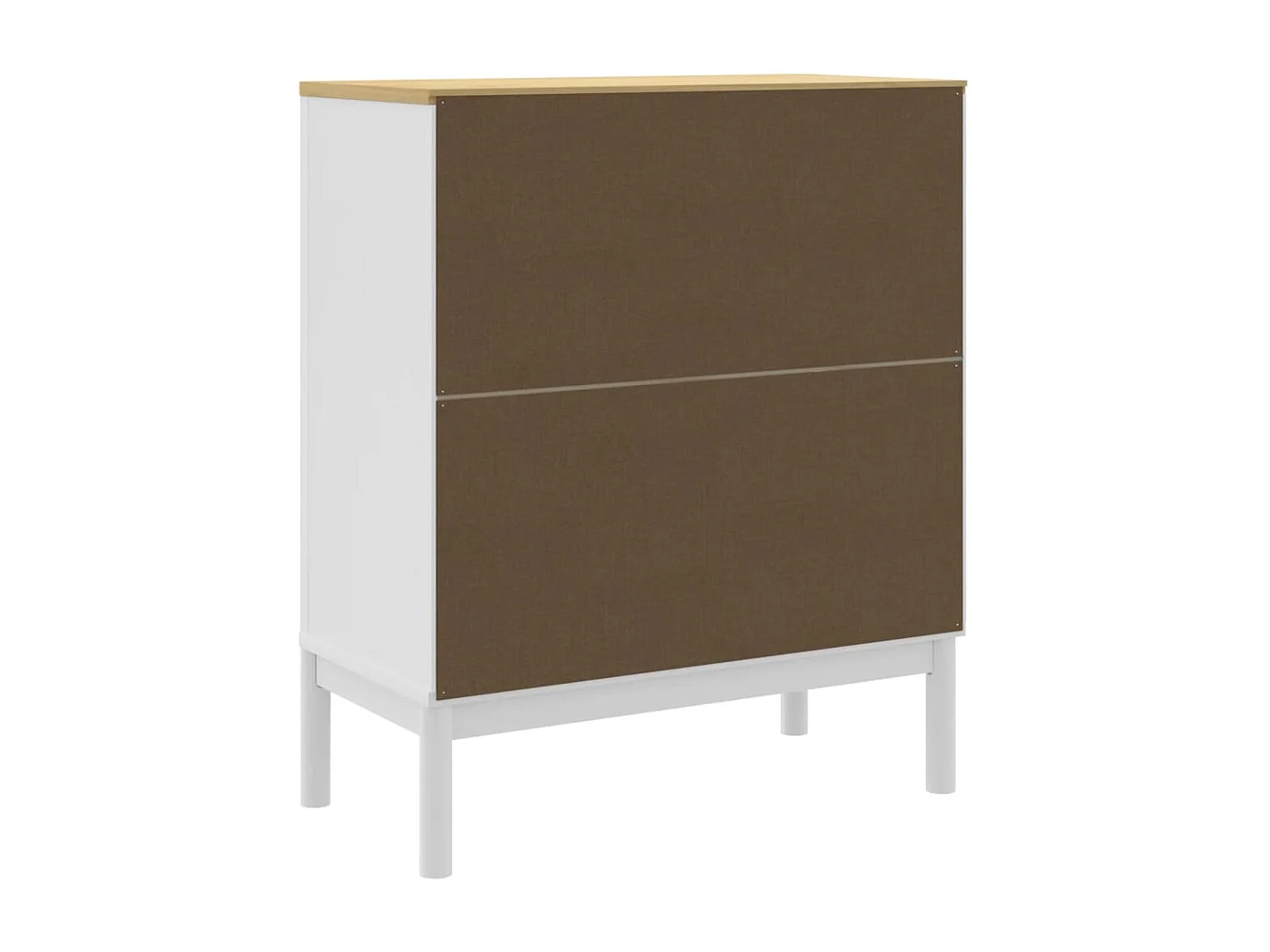 Cómoda cajonera FLORO madera maciza de pino blanco