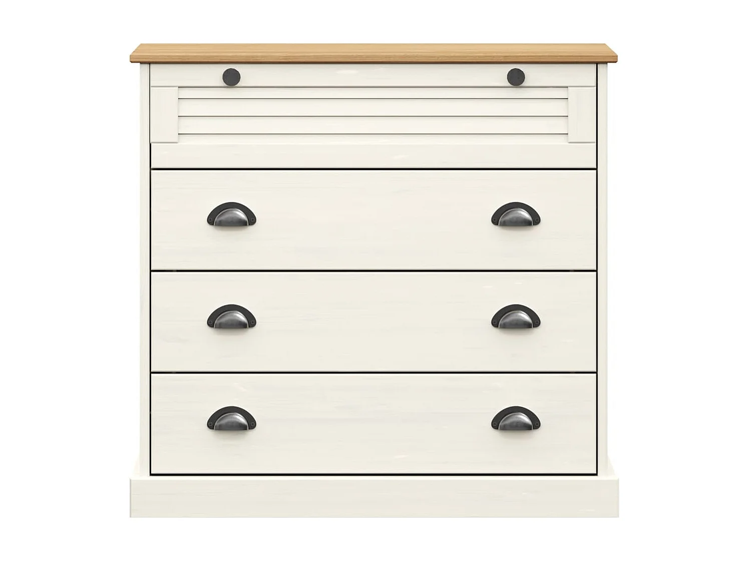 Armário com gavetas VIGO 80x40x76 cm pinho maciço branco